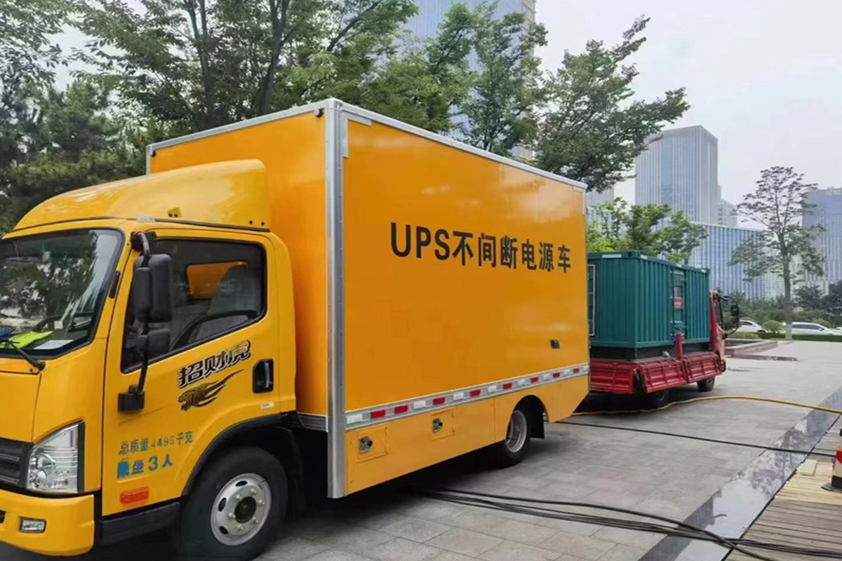 文山发电机租赁施工现场